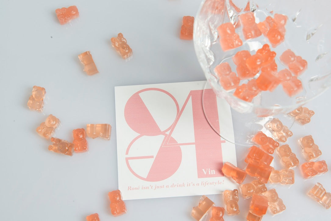 French Rosé Wine Gummy Gourmet Lollies (assorted)